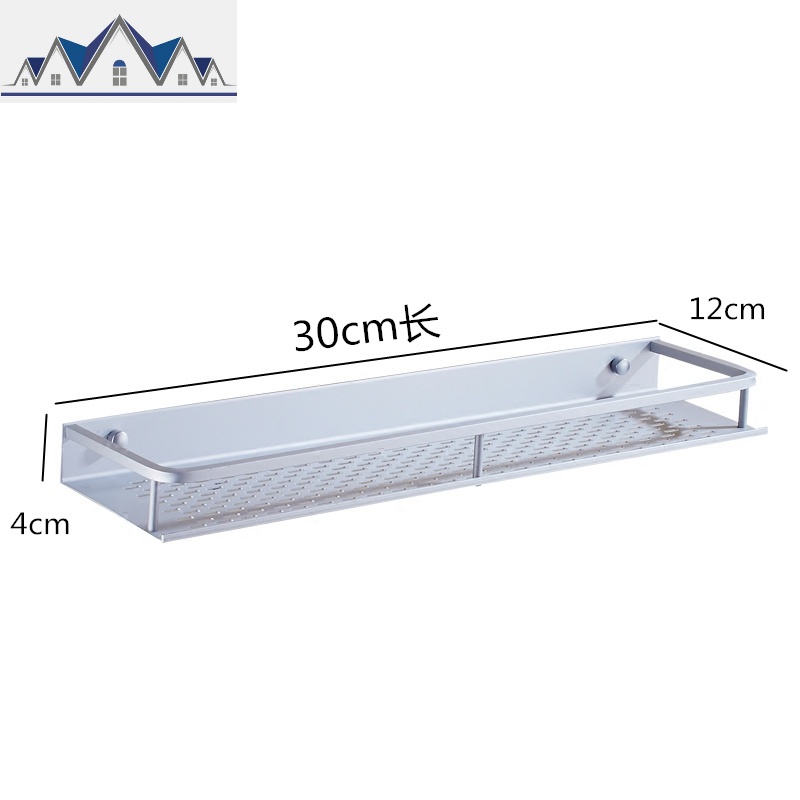厨房粘墙置物架免打孔壁挂调料盒瓶罐收纳架调味料吸盘式储物架铝 三维工匠