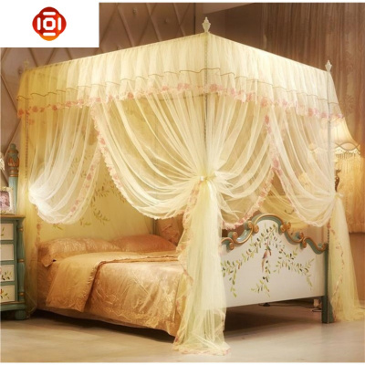 180x200蚊帐三开男孩家用150x200防摔公主风1.5m儿童方顶1.8m三维工匠