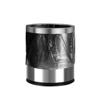 先互丁 不锈钢推盖垃圾桶客房桶 250*300mm 个