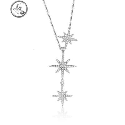 项链女s925纯银潮星星网红六芒星毛衣链长款百搭简约气质锁骨链 JiMi