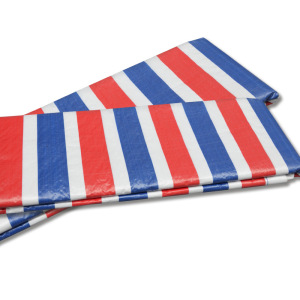 围盛 PE三彩条防雨布篷布 95g 平方米