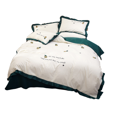 美帮汇床上四件套款床单床裙罩裙式 防滑 少女韩式风铺盖套宿舍3