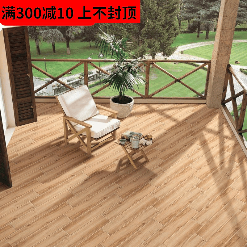 客厅卧室木纹砖150800阳台背景墙阳光房防滑地砖仿实木瓷砖墙砖壹德壹