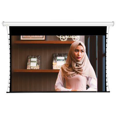 JK经科HB-300s 119寸16:9电动拉绳金属幕高清投影机投影仪幕布