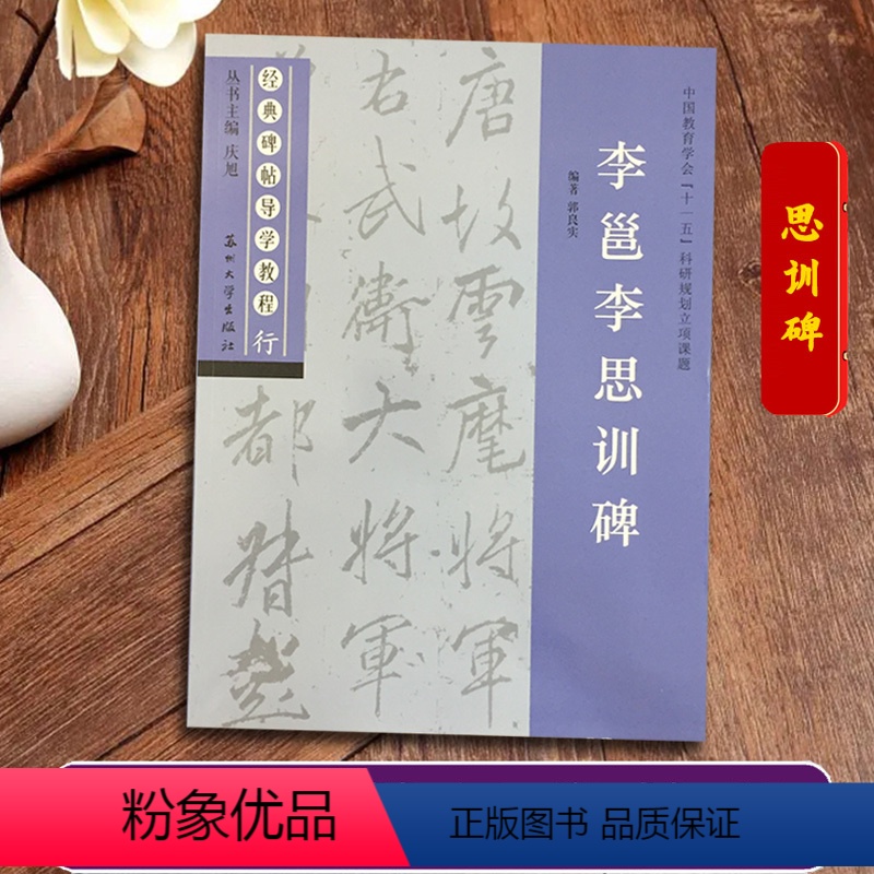 李邕李思训碑 [正版]李邕李思训碑 经典碑帖导学教程 临摹行书书法毛笔字帖 附完整碑文 笔画部首结构讲解 苏州大学出版社