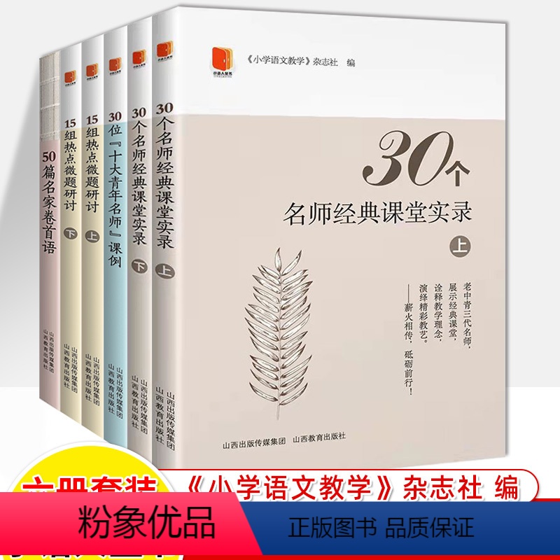 [全套6册]小语人丛书 小学通用 [正版]30个名师经典课堂实录50篇名家卷首语30位十大青年名师课例15组热点微题研讨