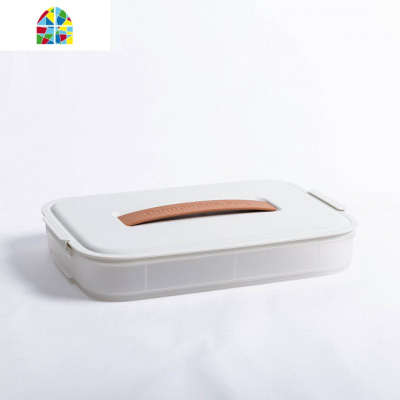 速冻饺子盒家用冰箱分格保鲜多层馄饨鸡蛋保鲜收纳盒厨房多层托盘 FENGHOU保鲜盒保鲜盒