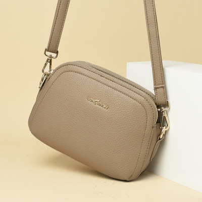 包包女新款时尚百搭单肩包女士小包质感软面中年妈妈斜挎包