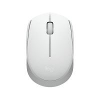 罗技(Logitech)M172 线鼠标 办公鼠标 左右手适用 双侧防滑纹理 带无线2.4G接收器 珍珠白