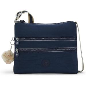 Kipling凯浦林单肩包女轻便大容量多口袋设计实用性强深蓝色 initial