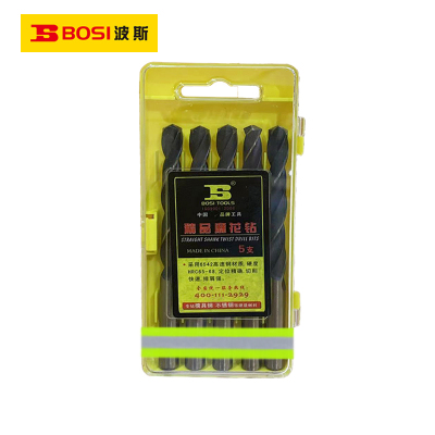 波斯(BOSI) 荧光系列精品麻花钻 9.5mm/5支 盒