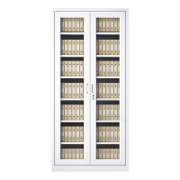 正斌凭证柜会计收纳柜财务档案柜资料柜加厚文件柜办公室带锁铁皮柜通玻柜七层