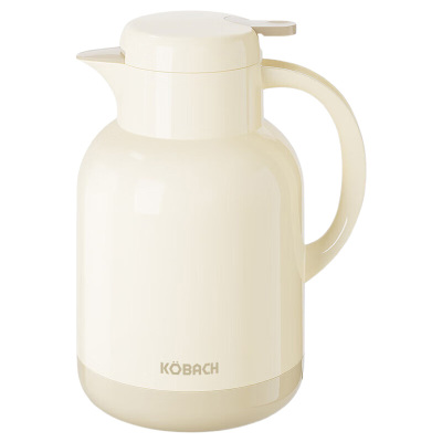 康巴赫保温壶1.3L防尘防溅密封隔热淡奶黄KH-H130G01