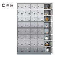 铭威顺304不锈钢食堂带锁餐具柜40门碗柜钥匙锁1800*1200*300