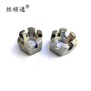 丝顺通 六角开槽螺母M22 /个