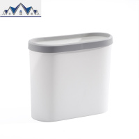 无盖垃圾桶家用厕所卫生间厨房办公室卧室简约北欧创意夹缝垃圾筒 三维工匠