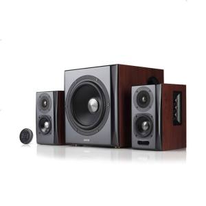 Edifier/漫步者 S201 多功能HIFI8寸木质电脑有源音响2.1声道多媒体蓝牙音箱 樱桃红色