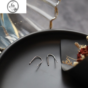 JiMi银银养耳洞耳钉女2023新款洋气夏季气质简约耳环小众设计高级耳饰