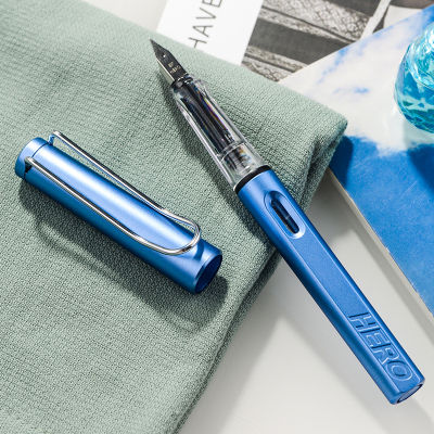 英雄钢笔359B成人办公学生正姿练字男女孩墨囊钢笔小学生初学者