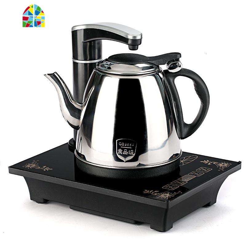 全自动上水壶电热烧水壶家用电茶壶智能自吸抽水式茶具电磁茶单炉 FENGHOU 金色底部上水双玻璃