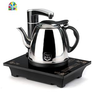 全自动上水壶电热烧水壶家用电茶壶智能自吸抽水式茶具电磁茶单炉 FENGHOU 金色底部上水双玻璃