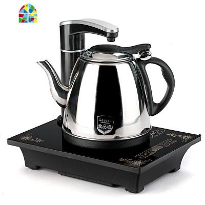 全自动上水壶电热烧水壶家用电茶壶智能自吸抽水式茶具电磁茶单炉 FENGHOU 金色底部上水双玻璃