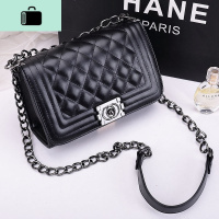 包包女2020新款学生韩版社会百搭斜挎女包ins菱格链条单肩包女士NEW LAKE女士单肩包