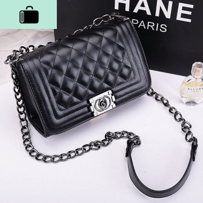 包包女2020新款学生韩版社会百搭斜挎女包ins菱格链条单肩包女士NEW LAKE女士单肩包