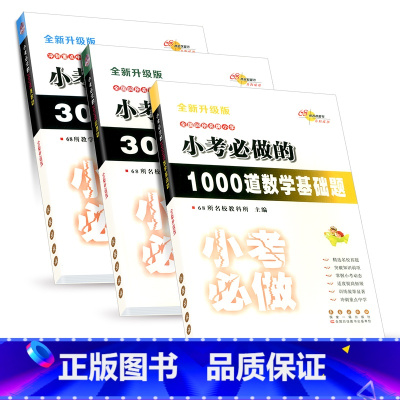 [共3本]数学 1000道基础题+300道奥数题+300道应用题 小学升初中 [正版]小考必做的100篇语文阅读题300