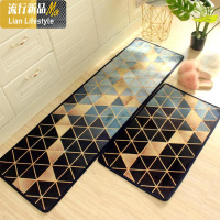 厨房地垫防滑防油家用可定制垫卫生间浴室口脚垫吸水长条垫子 三维工匠地毯