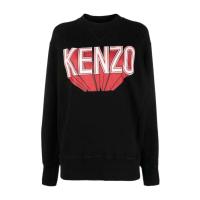 高田贤三(Kenzo)女运动长袖套头卫衣棉质舒适圆领落肩休闲百搭配