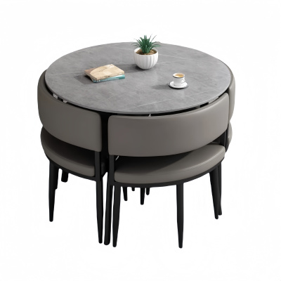 悦兴诚小圆桌 一桌4椅90*75cm 套