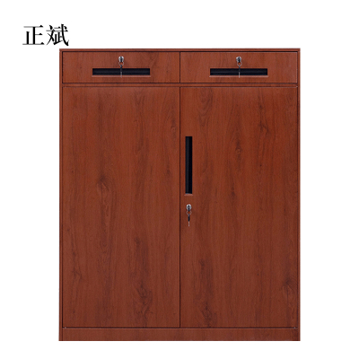 正斌办公室文件柜资料档案铁皮柜子储物带锁财务铁柜书柜阳台矮柜