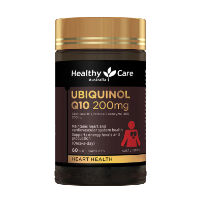 Healthy Care 还原型辅酶 Q10 200mg 60粒 1瓶 hc 营养心肌 中老年成人男性女性 澳洲进口