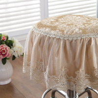 美帮汇欧式蕾丝时尚防滑圆凳垫圆形圆凳垫小圆椅椅垫坐垫办公室转椅凳垫