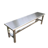 戴劲 不锈钢长条凳浴室凳更衣室换鞋凳休息区长凳 长200宽35高45cm