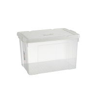 苏识 25L 白盖透明 防水防潮透明整理收纳箱 (计价单位:个) 白盖透明