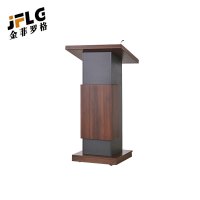 金菲罗格 演讲台带轮移动讲台接待台迎宾登记台酒店发言台咨询咨客台多媒体演讲台发言台 带轮移动讲台118*70*60cm