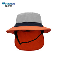 吾卫世 防晒帽 撞色 个