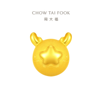 周大福生肖龙星愿龙蛋足金黄金吊坠EOR983七夕礼物
