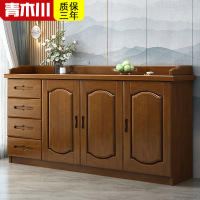青木川 实木酒柜餐边柜一体靠墙客厅餐厅小户型90厘米1.5米收纳储物柜立柜矮柜茶水柜置物架简约现代中式备餐柜