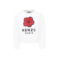 高田贤三(Kenzo)女童长袖棉质圆领套头卫衣休闲舒适百搭配色运动
