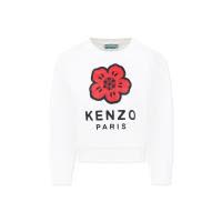 高田贤三(Kenzo)女童长袖棉质圆领套头卫衣休闲舒适百搭配色运动