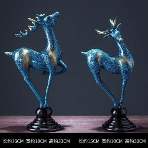 美帮汇鹿摆件北欧式家居家装饰品客厅新婚结婚酒柜创意摆件