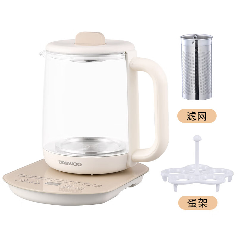 大宇养生壶 多功能家用1.8L大容量烧水壶 DYYS-18L80E 流苏白