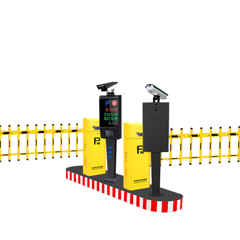 天虎 车牌识别道闸 一进一出(栅栏款) 台