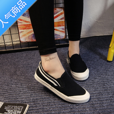 SUNTEK2023春季新款经典帆布鞋女平底学生韩版文艺百搭小清新休闲板鞋子