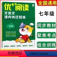 标准 七年级 [正版]2024新版优+阅读文言文课内外迁移练七年级语文文言文全解一本通初中上海7年级课内外文言文练习阅读
