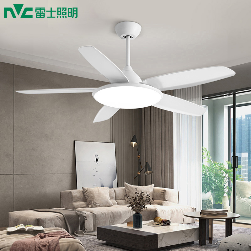 雷士照明吊扇灯风扇灯客厅餐厅卧室简约现代led开扇叶风扇吊灯