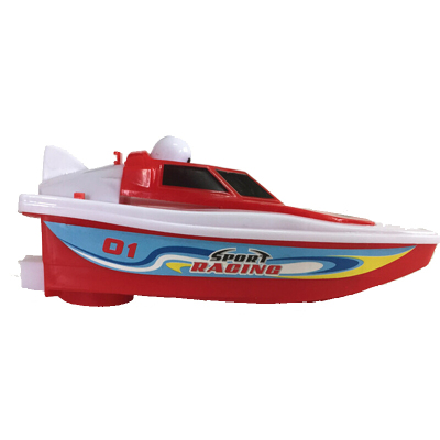 电动船快艇帆船海盗船宝宝洗澡泳池戏水儿童电动船玩具红色小快艇